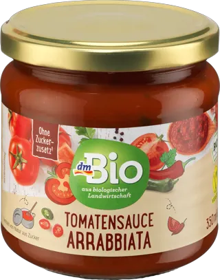 dmBio paradajz sos Arrabiata 350ml