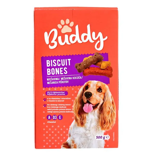 POSLASTICA ZA PSE KOSTI 500G BUDDY BUDDY