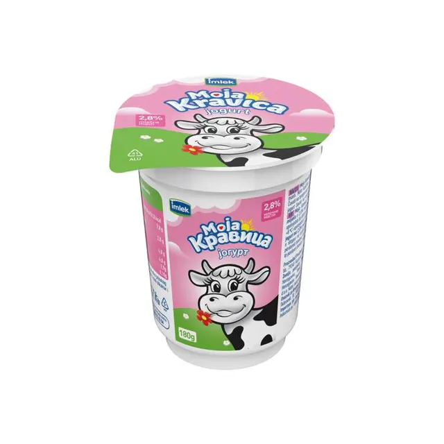 Jogurt 2.8%mm Moja kravica casa 180g Moja kravica