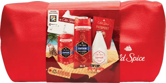 SET OLD SPICE X-MAS TRAVEL BAG STK + SG + ASL GILLETTE