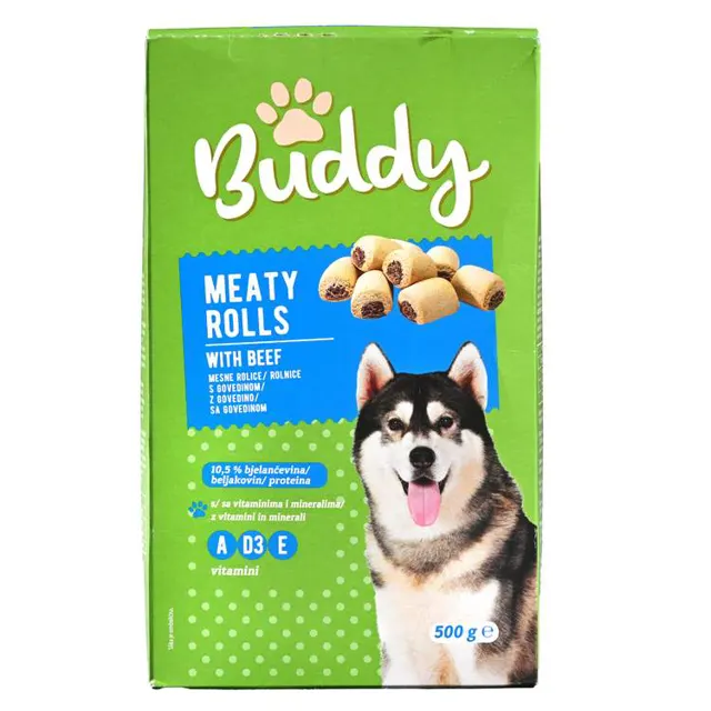 POSLAST ZA PSE MES ROLNICE 500G BUD BUDDY