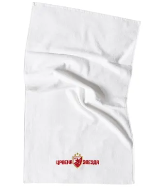 peskir crvena zvezda beli 50x90 stefan