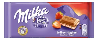 ČOKOLADA MLEČNA JAGODA&JOGURT MILKA 100G
