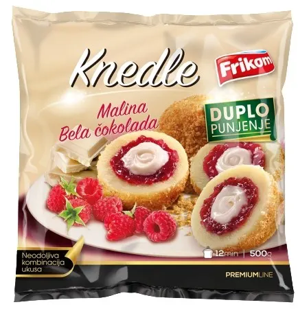 KNEDLE MALINA BELA COKOLADA 500g FRIKOM FRIKOM