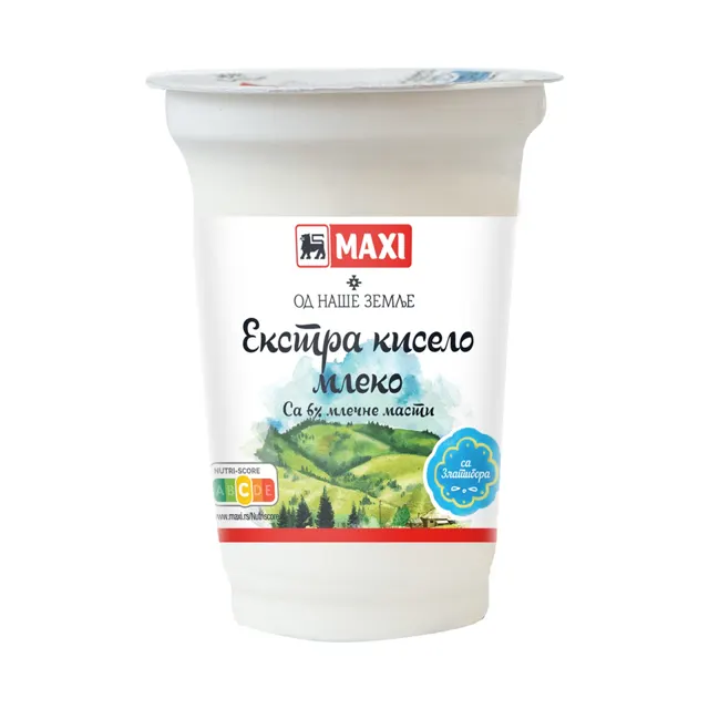 Ekstra kiselo mleko ONZ 6%mm 180g Maxi ONZ