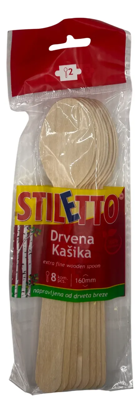Drvene kasike 8/1 Stiletto Kos-Komerc DOO, Osecina