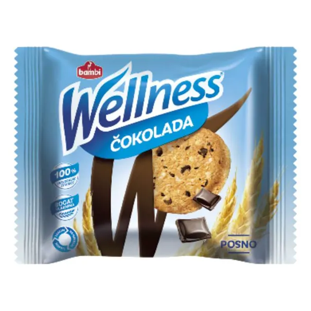 Keks Wellness cokolada 42g Bambi 12 BAMBI