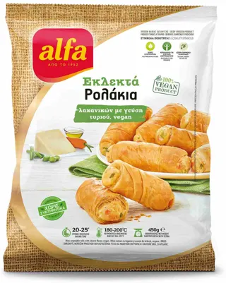 MINI ROLLS VEGAN POVRĆE SA UKUSOM SIRA 450GR ALFA FOODS