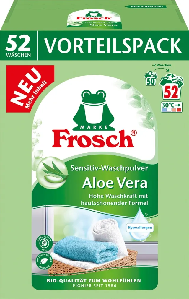 Frosch Aloe Vera Sen.prašak za veš 3,4kg Frosch