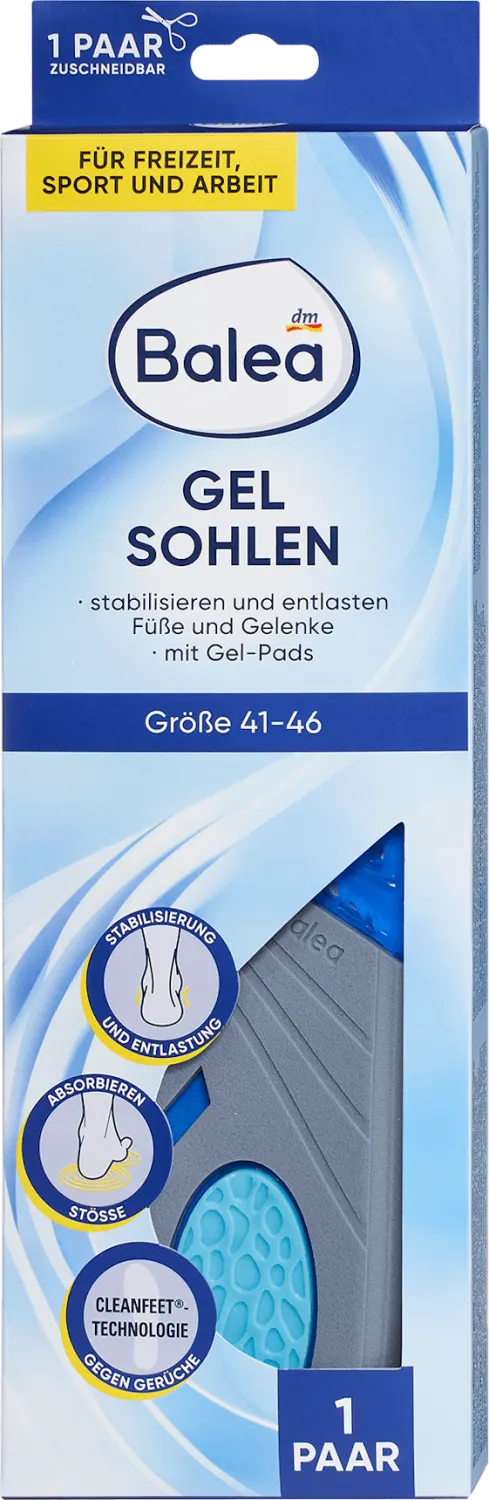 Balea gel ulošci za cipele 41-46 1par Balea