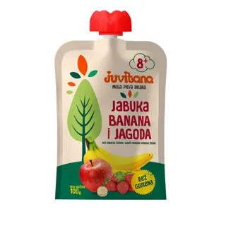Jab.banana i jagoda Juvitana 100g pouch
