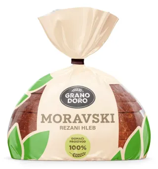 HLEB MORAVSKI REZANI 350G GRANO DOR