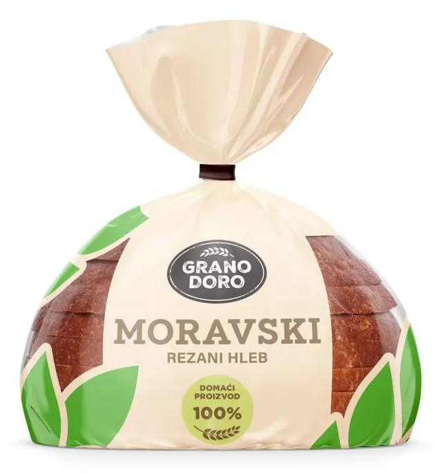 HLEB MORAVSKI REZANI 350G GRANO DOR GRANO DORO