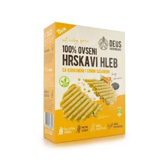 DEUS CRISPBREADS OVS.HLEPČI.KURKUMA 150g
