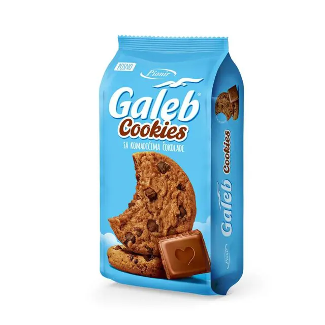 KEKS COOKIES SA KOMADICIMA COKOLADE 145gr PIONIR