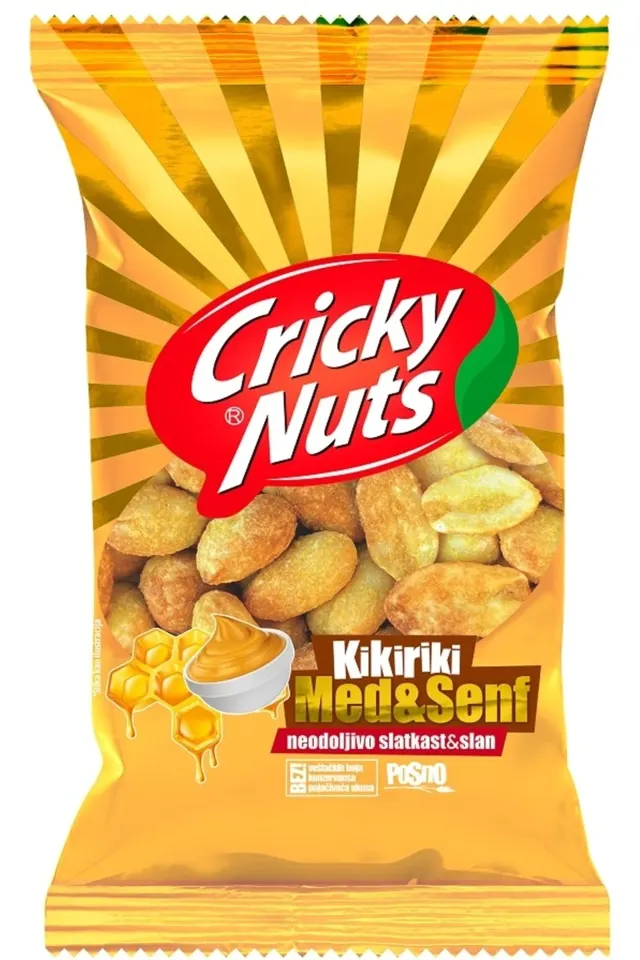CRICKY KIKIRIKI MED+SENF 75gr LABUDOVIC CRICKY NUTS