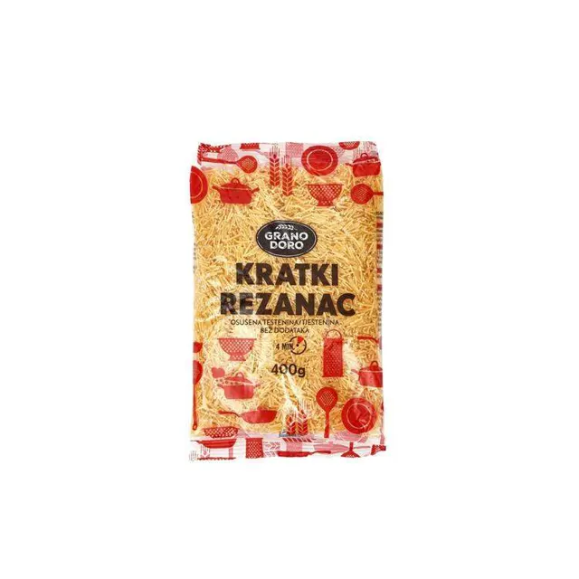 TESTENINA KRATKI REZANAC 400G GRANO GRANO DORO