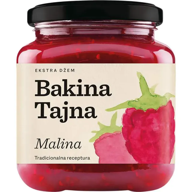 Ekstra dzem malina Bakina Tajna 375g Bakina tajna