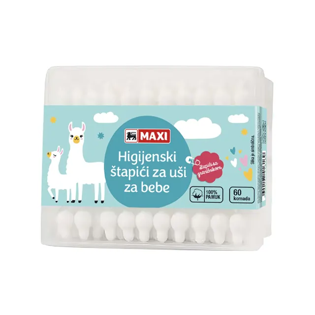 Stapici za usi baby Maxi 60 kom Maxi