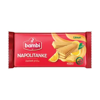 Napolitanke limun Bambi 185g