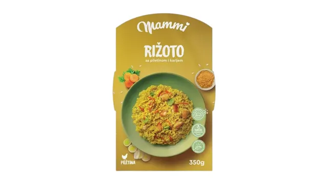 GOTOVO JELO RIŽOTO PILETINA KARI MAMMI 350G MAMMI