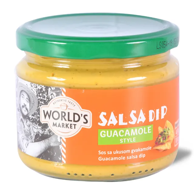 Salsa guacamole World's Market 300g Worlde's market