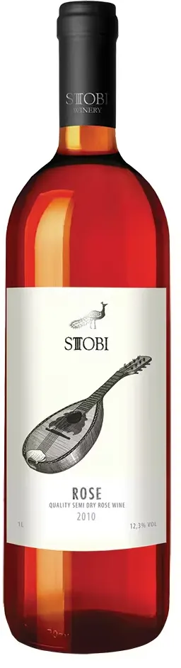 Vino ruzicasto rose Stobi 1l