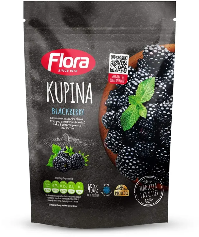 Smrznuta kupina 450g Flora