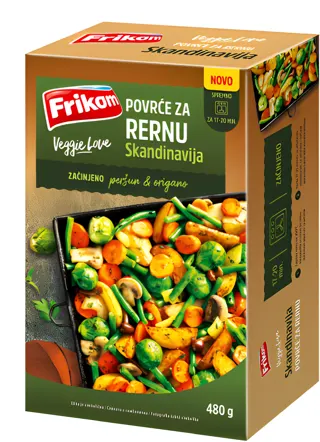SMRZNUTO POVRĆE FRIKOM SKANDINAVIJA VEGGIE LOVE 480G
