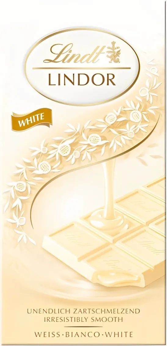 COKOLADA LINDOR WHITE 100gr LINDT INKOFOODS