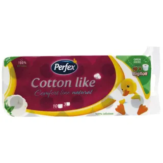 Toal.papir cott.comf.line natur.3sl 10/1