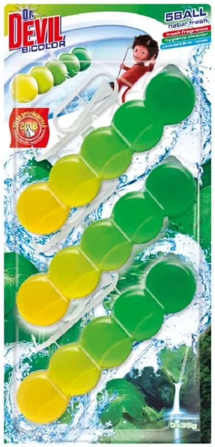 DR DEVIL WC BALL 3X35g NATUR FRESH