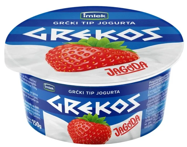 JOGURT JAGODA CASA GREKOS 150G IMLEK AD IMLEK-GREKOS