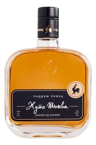 Rakija Zuta sljiva 40% 07l Pevac