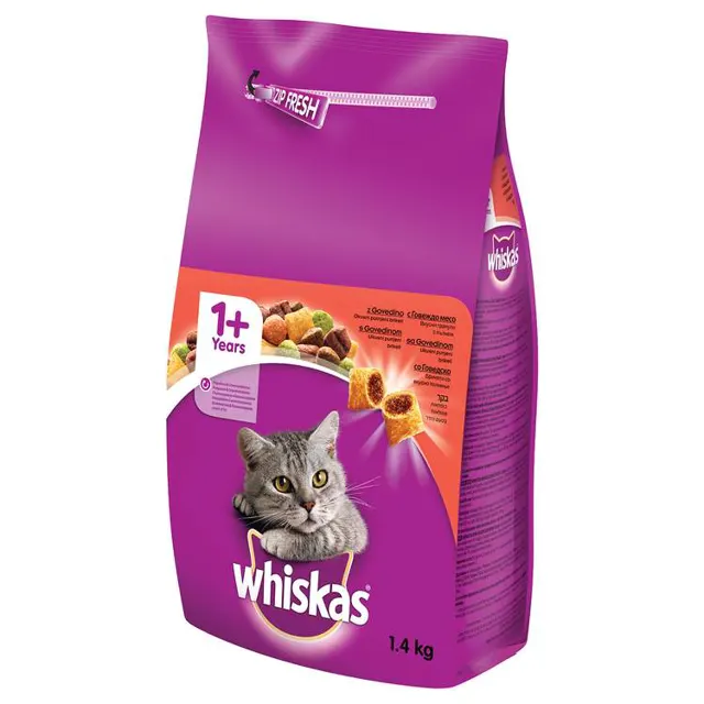 Briketi govedina Whiskas 1,4kg Whiskas