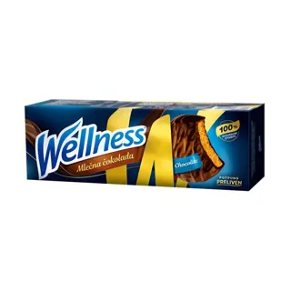 Keks preliven mlecn.cokolad.Wellnes 185g