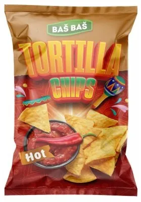 ČIPS TORTILJA LJUTA BAŠ BAŠ 125G BAS BAS