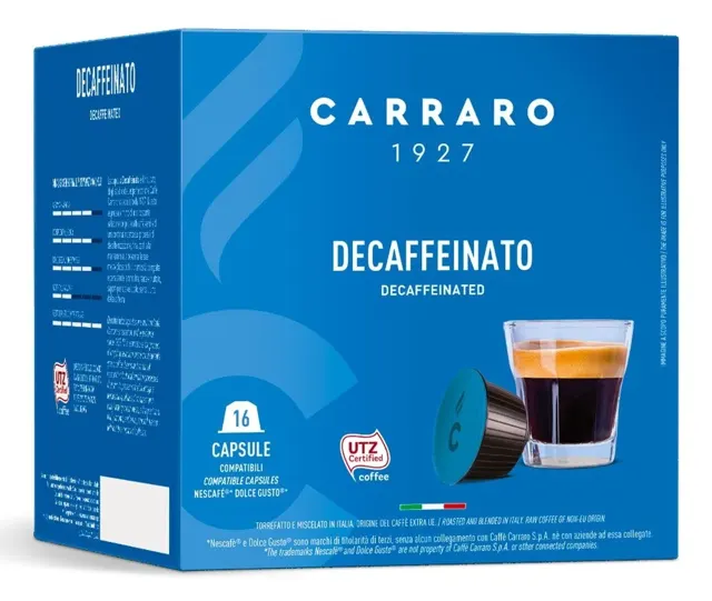 KAFA ESPRESSO DECAFFINATO KAPSULE 7G 16 KOM CARRARO