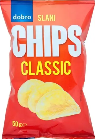 CHIPS SLANI CLASSIC 50G DOBRO