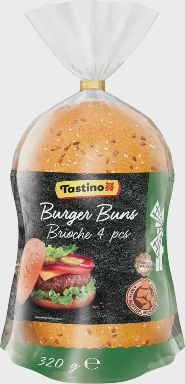 Brioche Hamburger pecivo MK7 320g Tastino