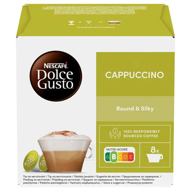 Kafa Dolce Gusto Cappucino Nescafe186,4g Dolce Gusto