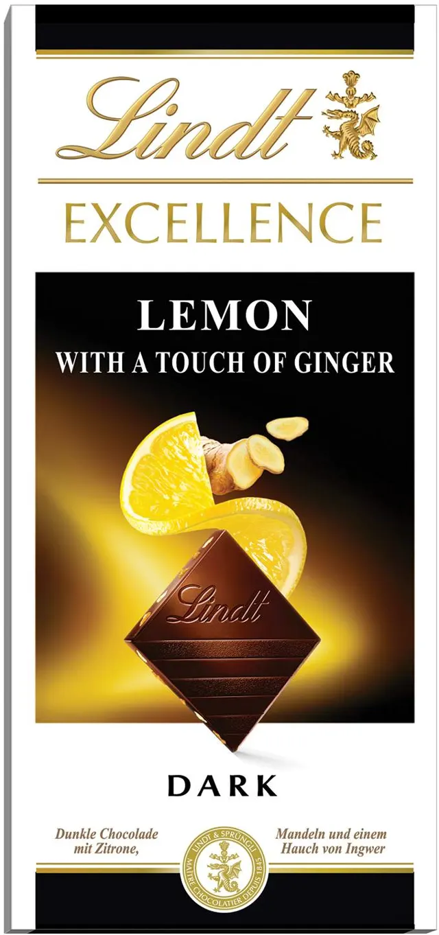 COKOLADA LINDOR EXCELLENC E LEMON GINGER 100G LINDT