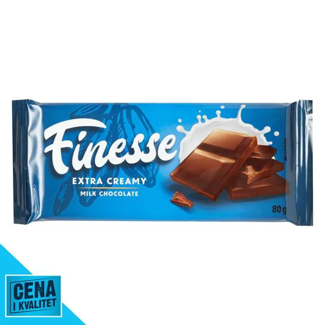 ČOKOLADA MLEČNA 80G FINESSE FINESSE
