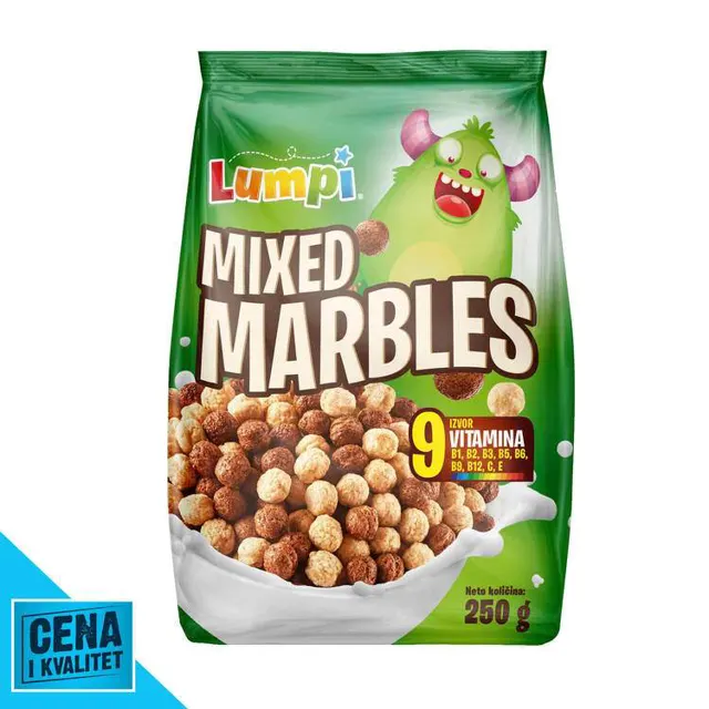 PAHULJICE MIX MARBLES 250G LUMPI LUMPI
