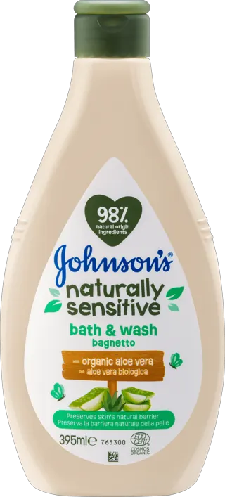 KUPKA ZA BEBE JOHNSON BIO NATURAL WASH 395ML J&J