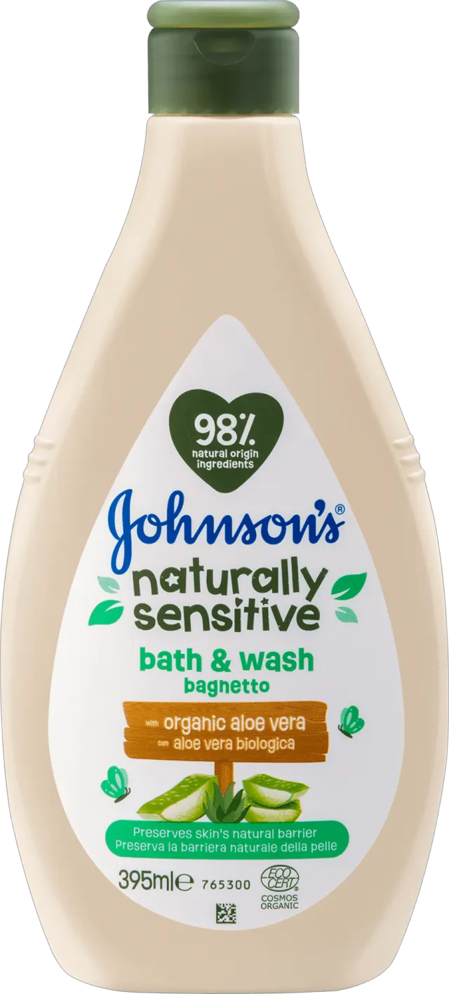 KUPKA ZA BEBE JOHNSON BIO NATURAL WASH 395ML J&J JOHNSON'S