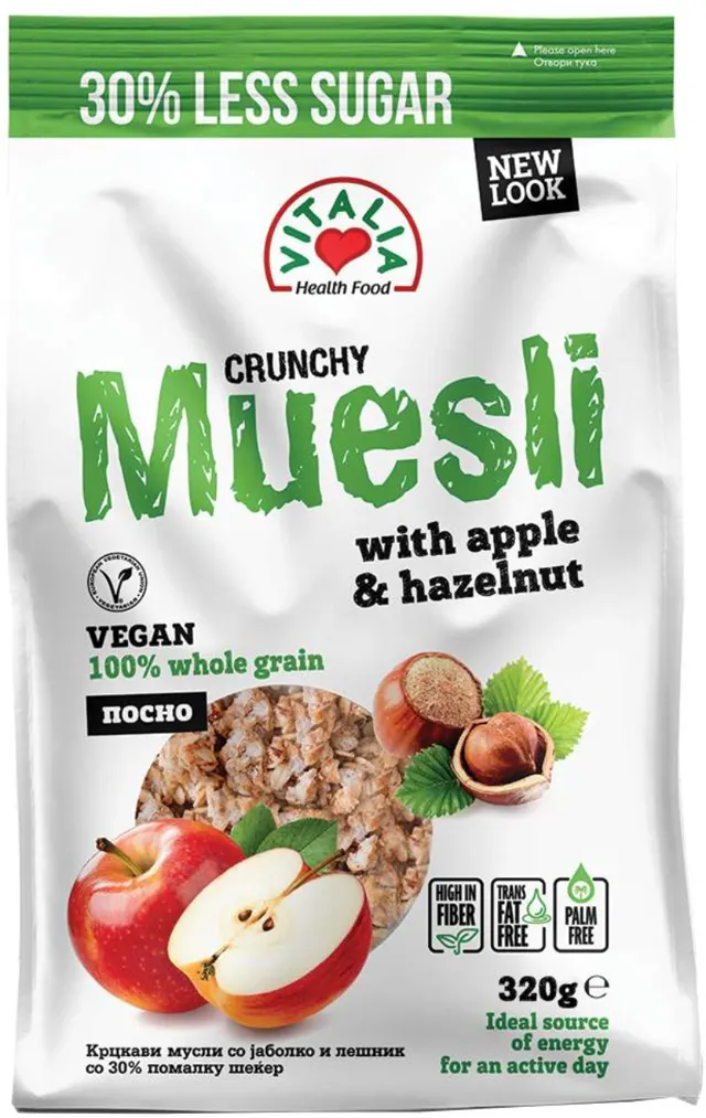 MUSLI KRANČ LEŠNIK I JABUKA 320 GR VITALIA VITALIA