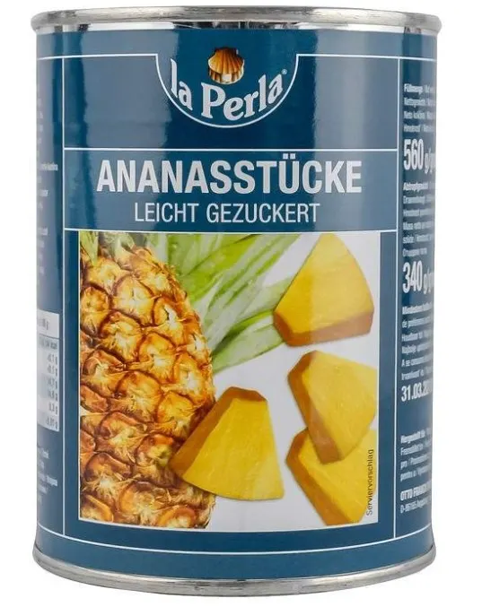 Ananas La Perla kocka 580 g LA PERLA