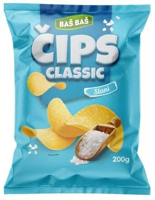 ČIPS CLASSIC SLANI BAŠ BAŠ 200G