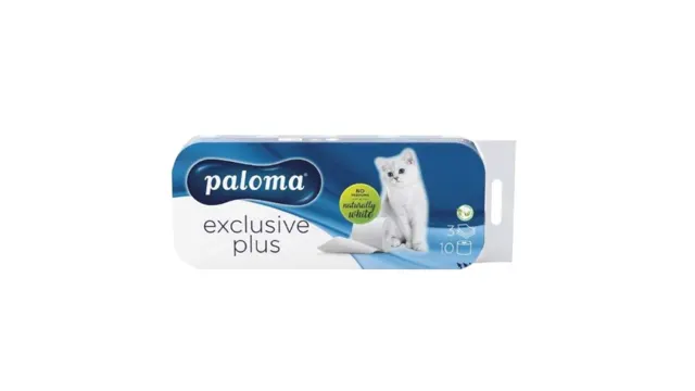 Toalet papir exclus.plus Paloma 3p 10/1 Paloma